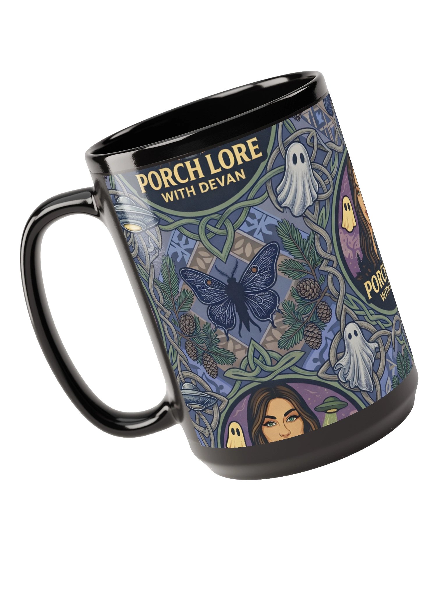 PORCH LORE DEVAN PERIWINKLE MOTH 15oz MUG product image (5)