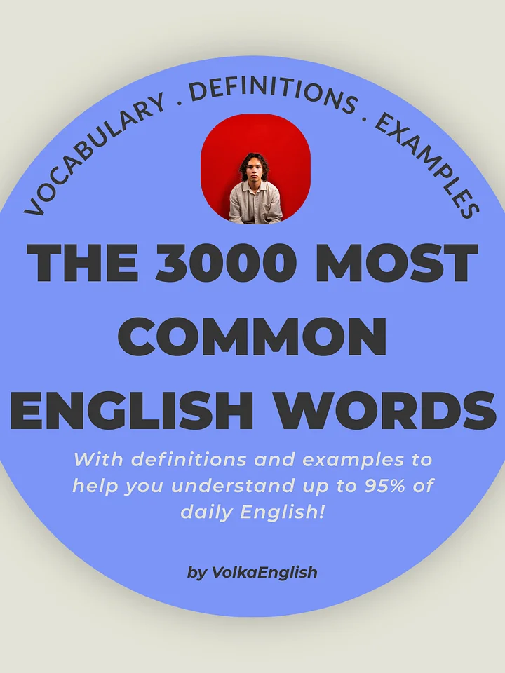 3000 Most Common English Words Textbook (364 pages) product image (1)