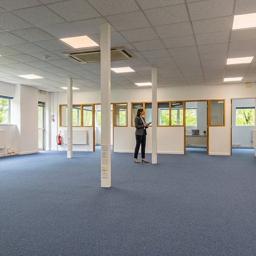 Office glow-up ✨ 430m² of Nouveau Elements II in Deep Sea, fitted throughout NOTE UK's Stonehouse offices — floor to stairs, ...