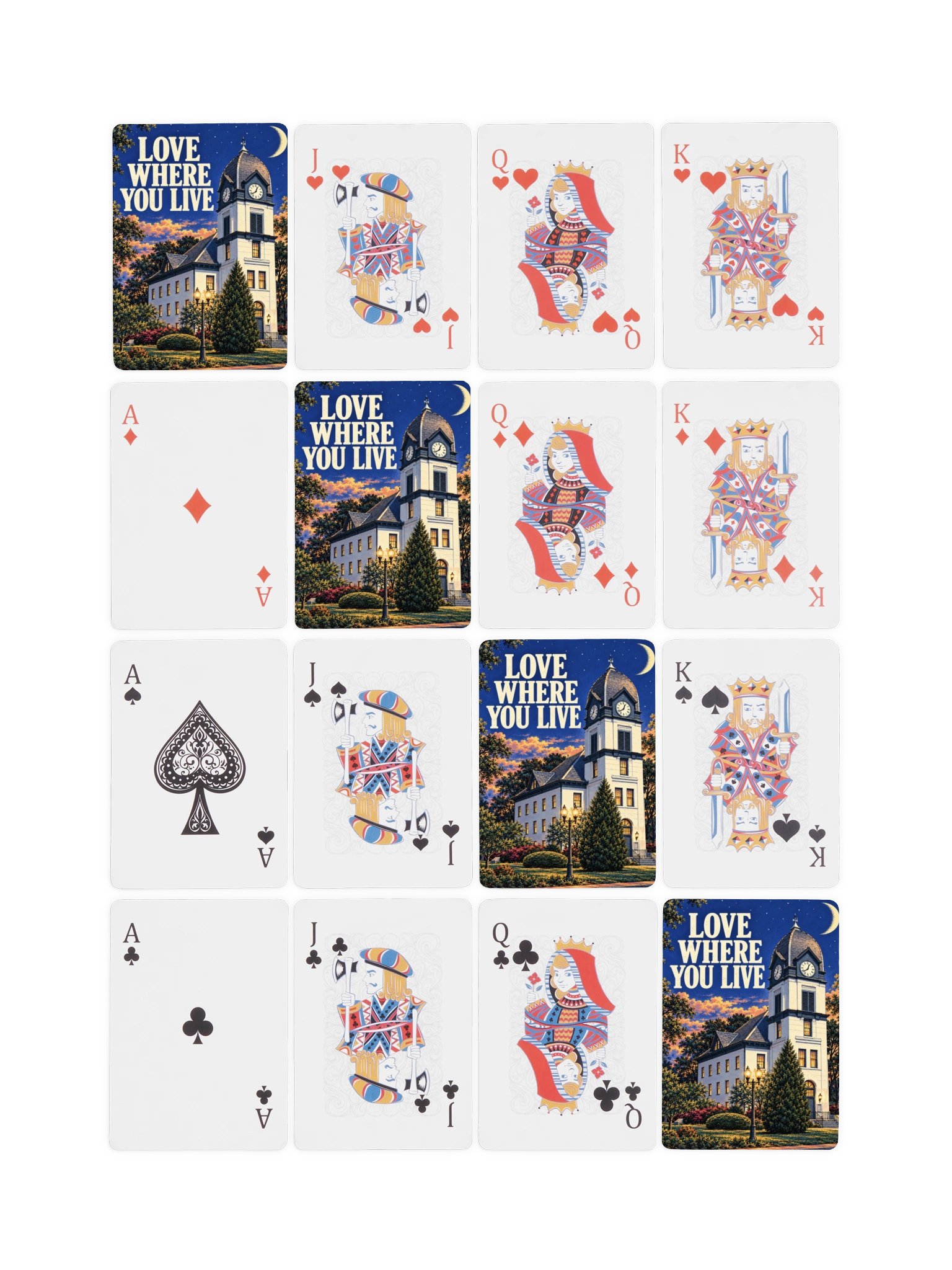 Love Where You Live: Fayetteville Georgia Playing Cards product image (5)