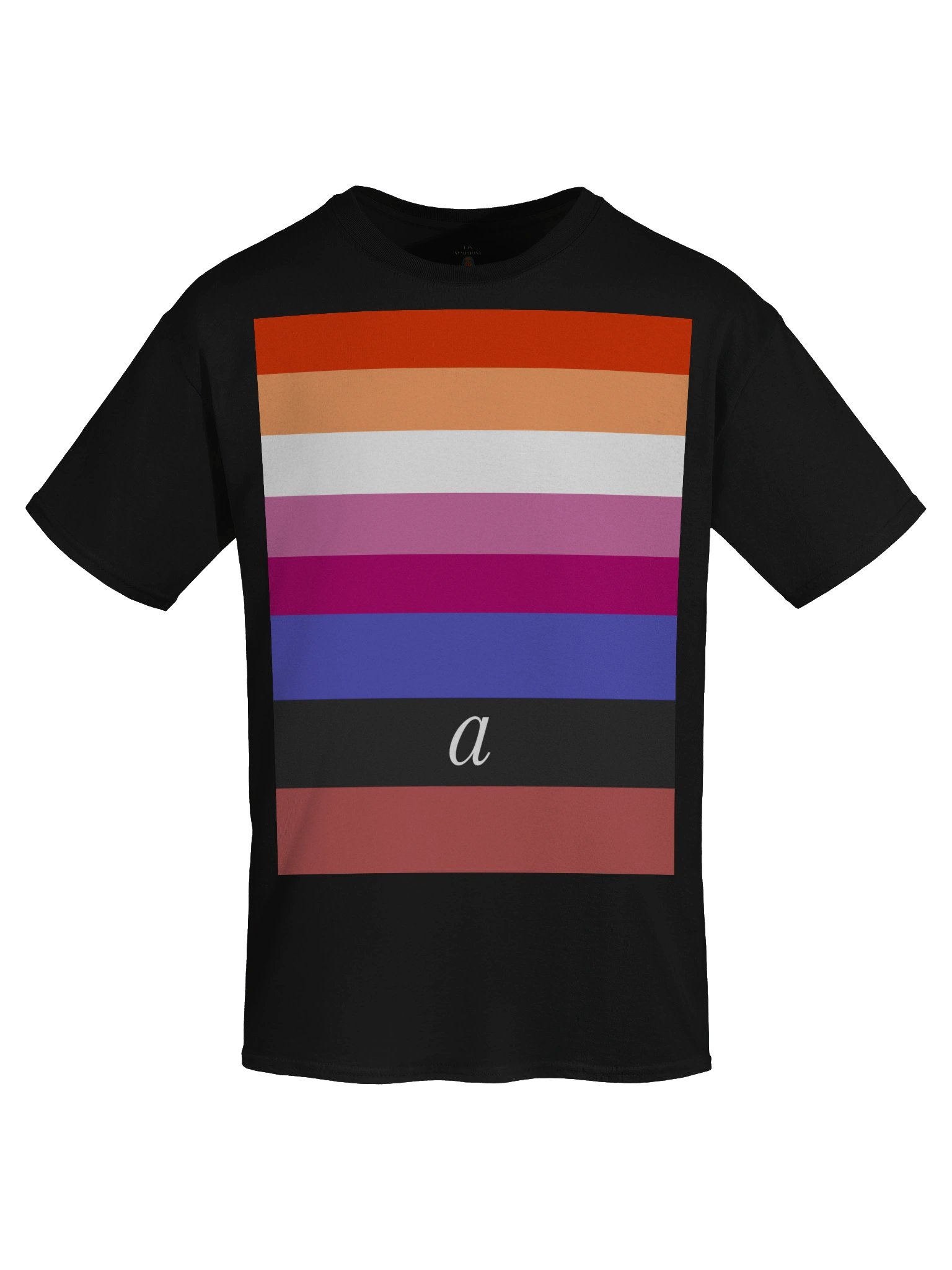 Lesbian Ambiamorous Flag Graphic Tee product image (5)