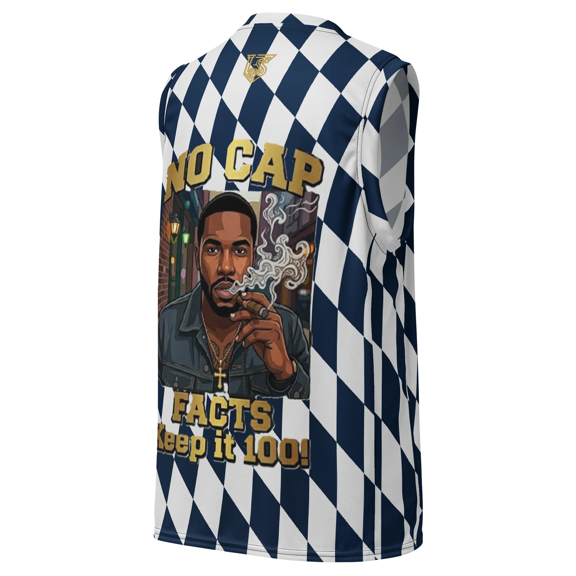 No Cap -Checker Board Sleeveless Pattern Design product image (3)