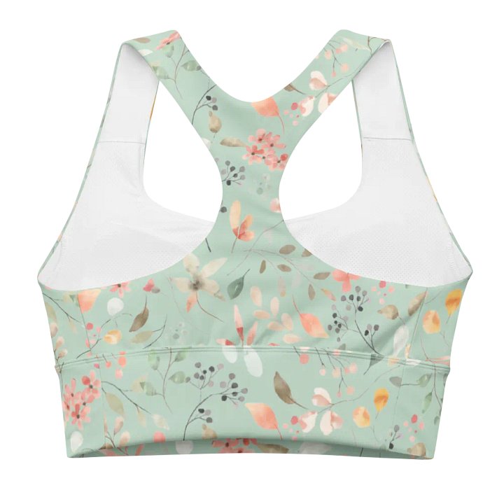 Pastel Floral All-Over Sports Bra product image (2)