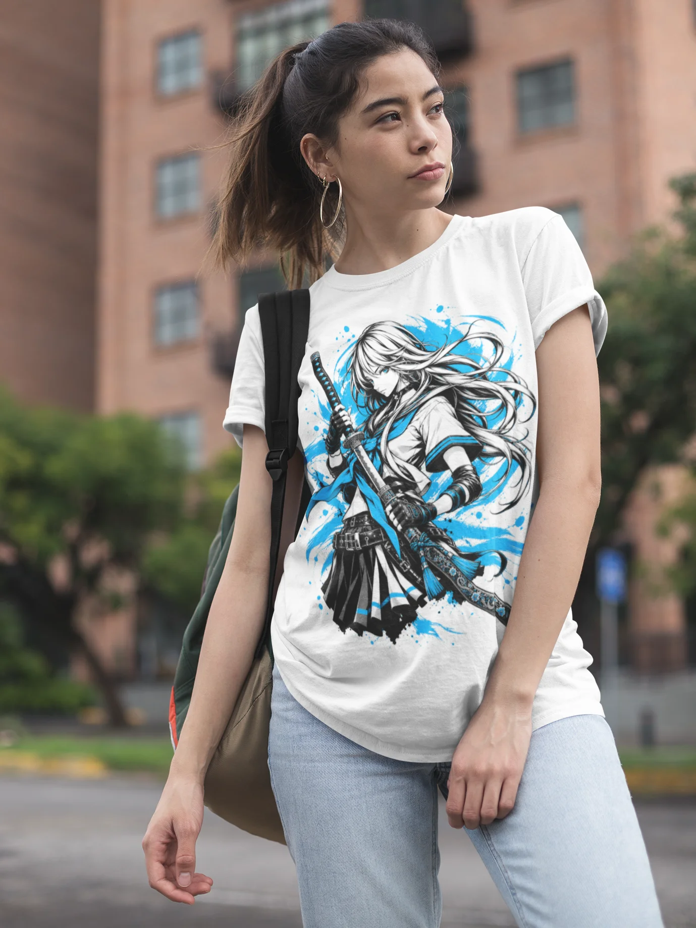 Anime Samurai School Girl Tee product image (3)