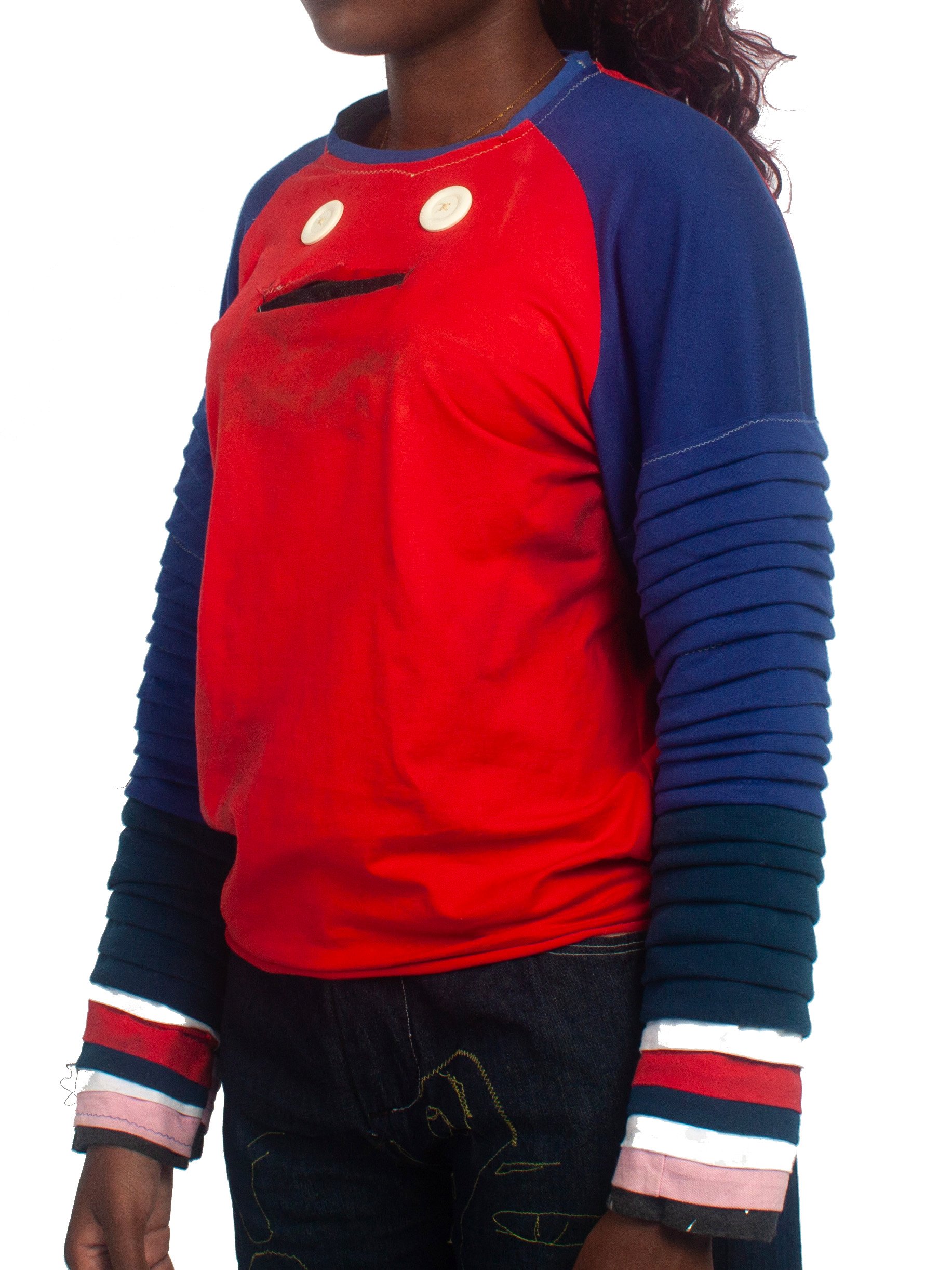 RAPID HEM LONG SLEEVE - RED/MULTI product image (2)