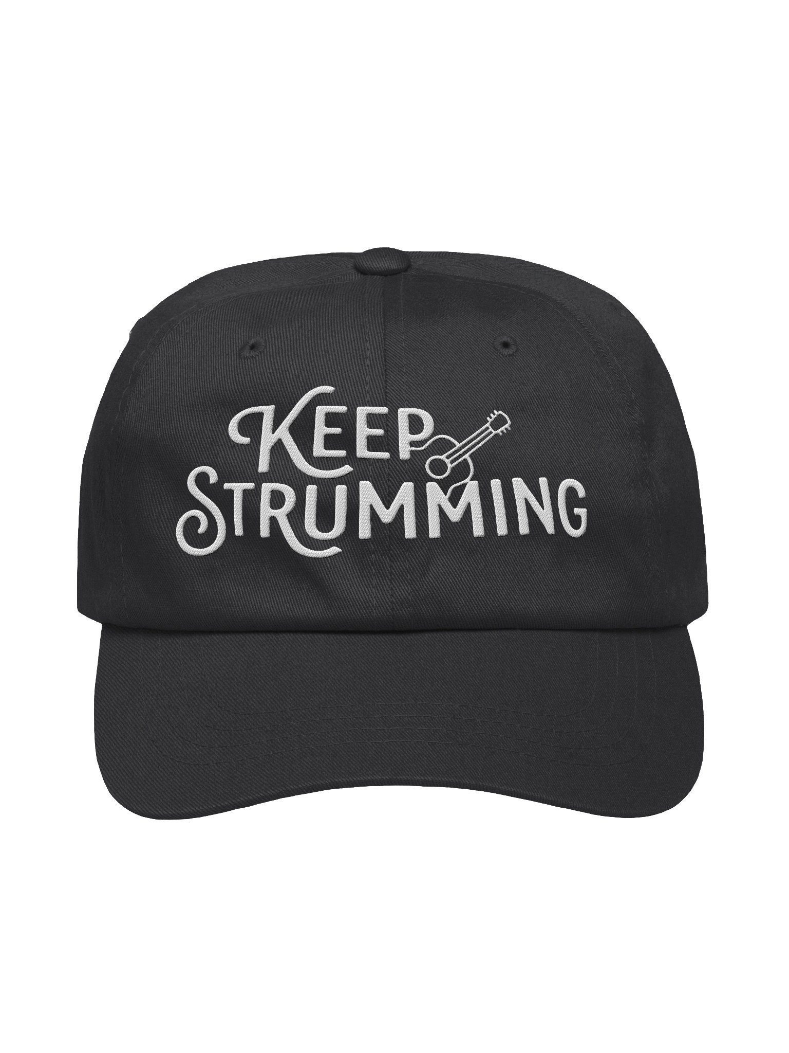 Keep Strumming Guitar Dad Hat product image (1)