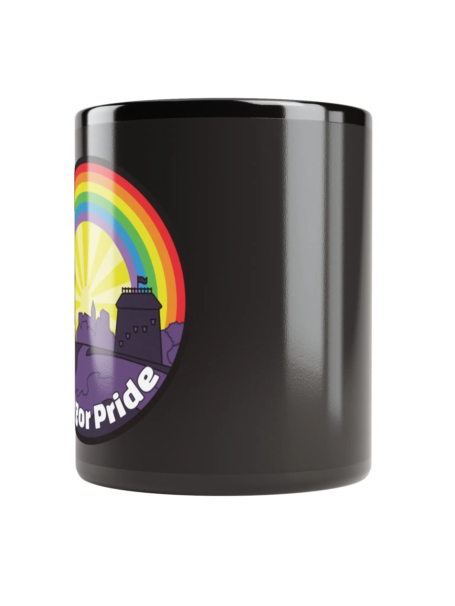 Bangor Pride Glossy Black Ceramic Mug product image (3)
