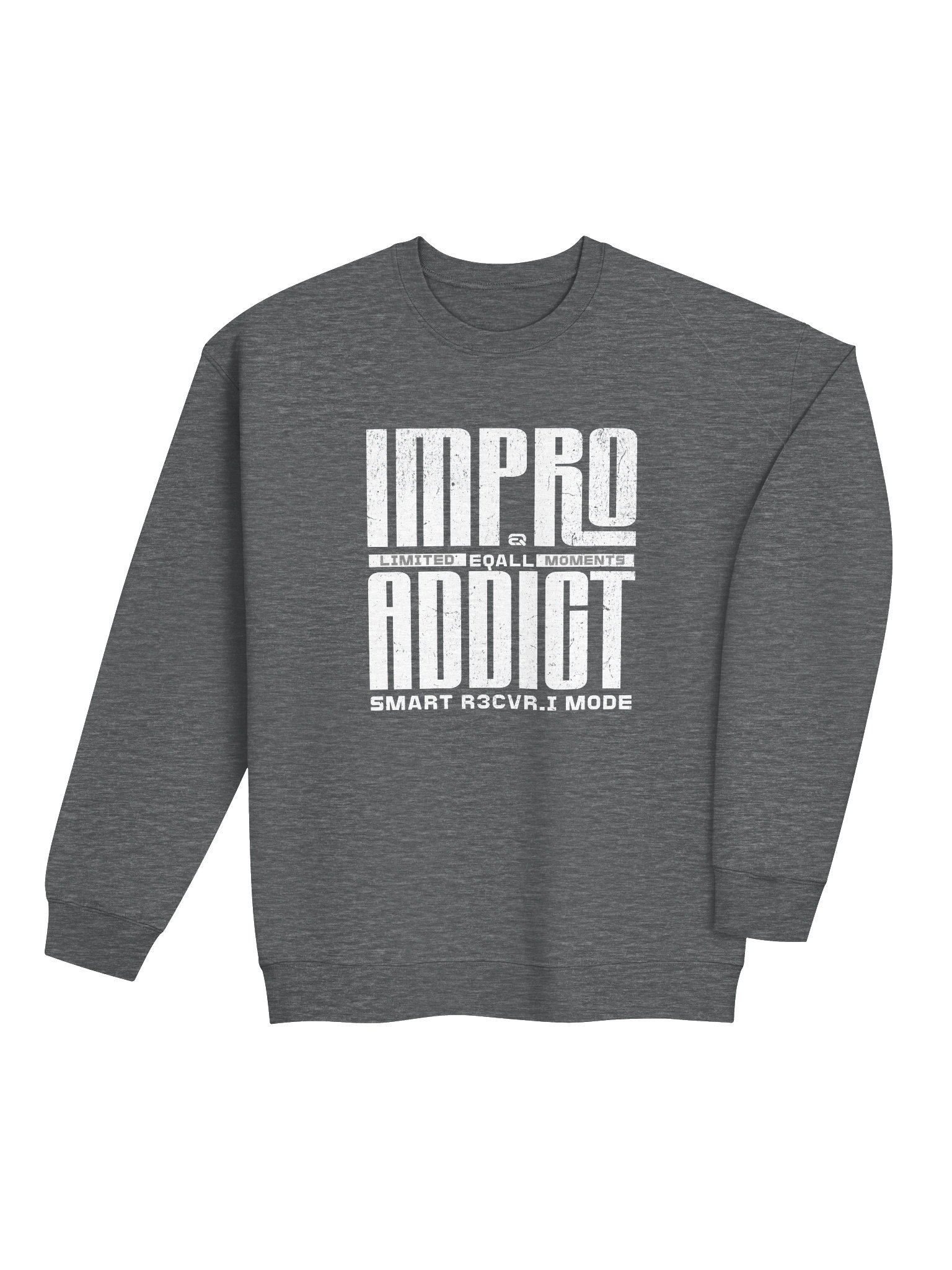 Limited IMPRO Addict Moments Crewneck Gildan Sweatshirt_R3CVR.i mode by EQALL® Essentials_White product image (4)