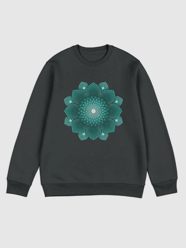 Turquoise Dot Mandala Unisex Eco Sweatshirt product image (2)