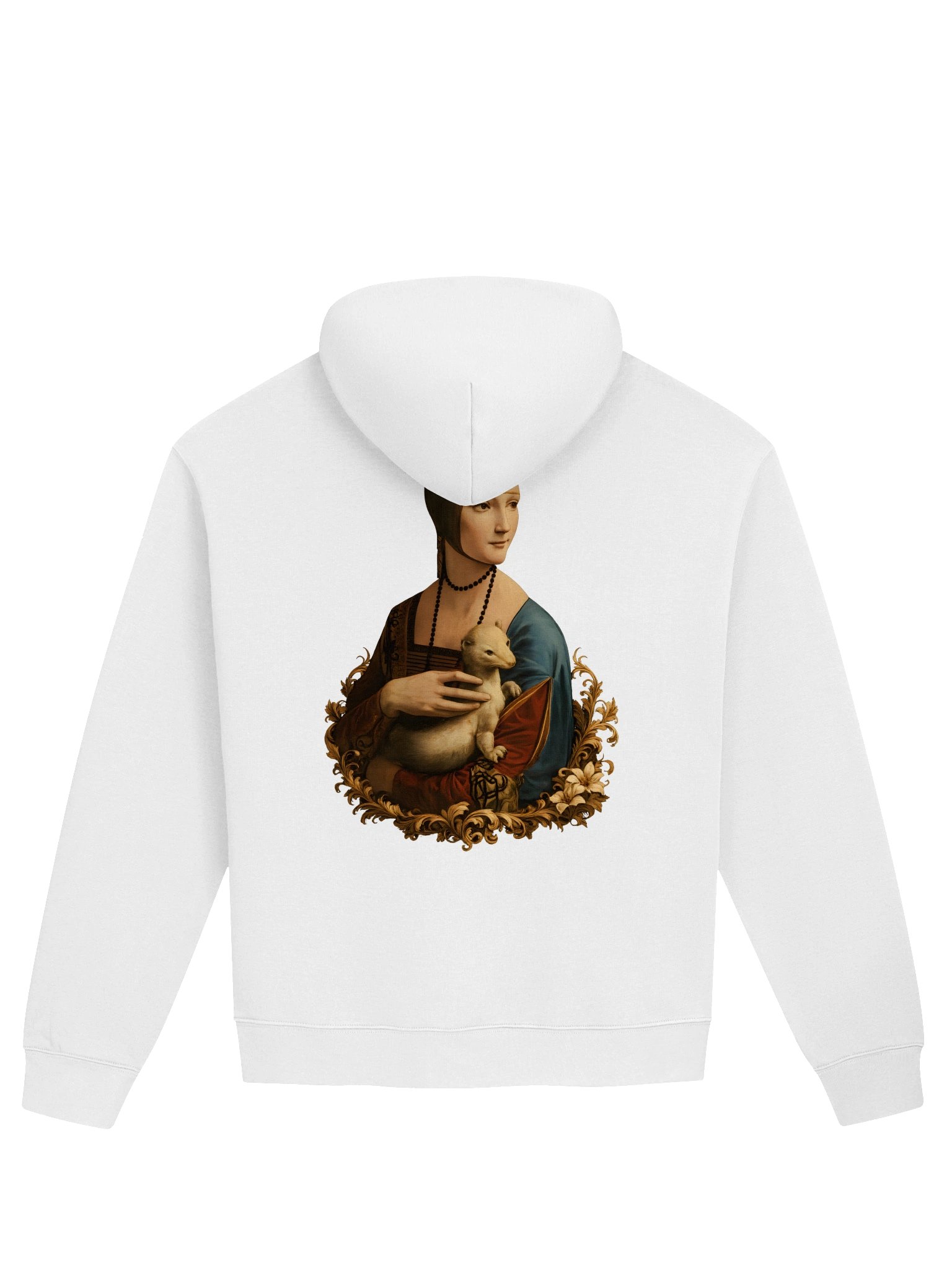 Renaissance Lady Print – Vintage Art Graphic Hooded Sweatshirt product image (1)