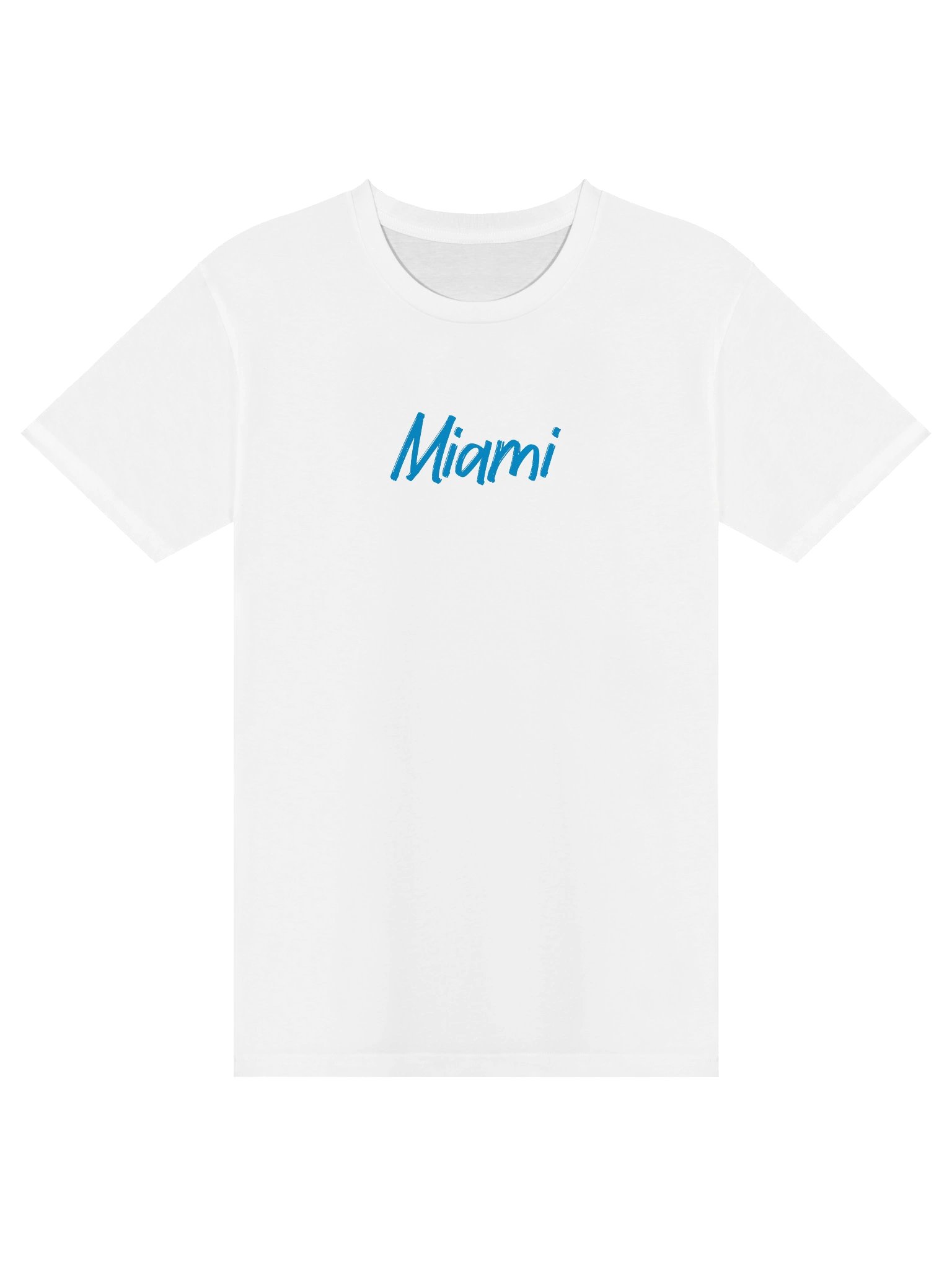 Miami Blue Text Unisex Premium T-Shirt product image (1)