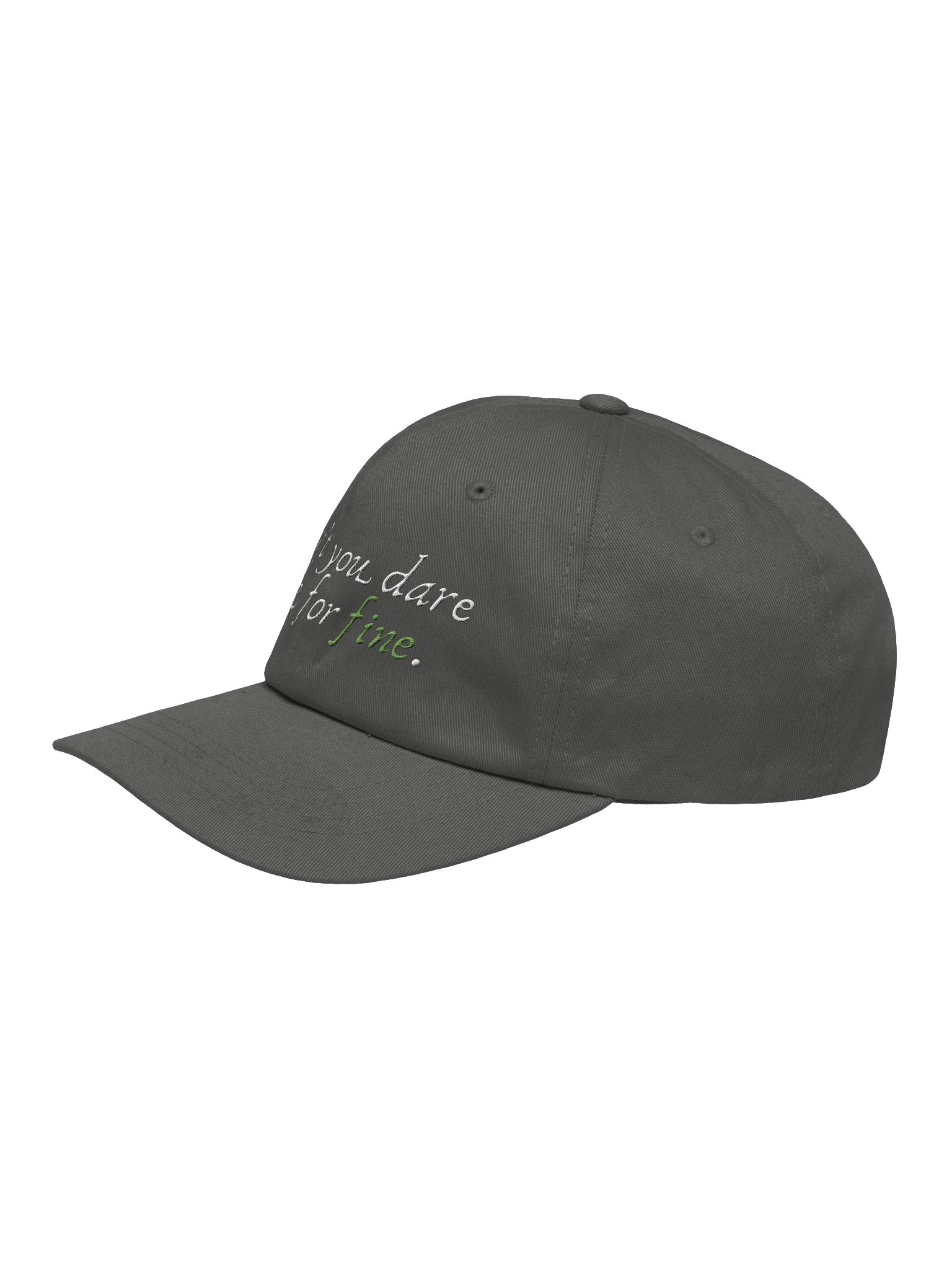Don’t Settle for Fine Dad Hat product image (3)