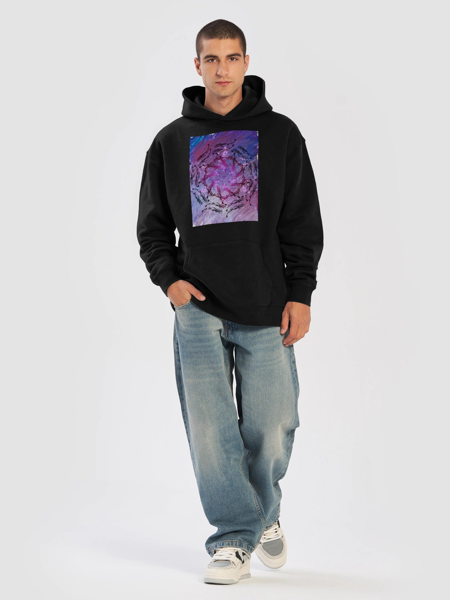 Violet Singularity Relaxed Hoodie product image (5)