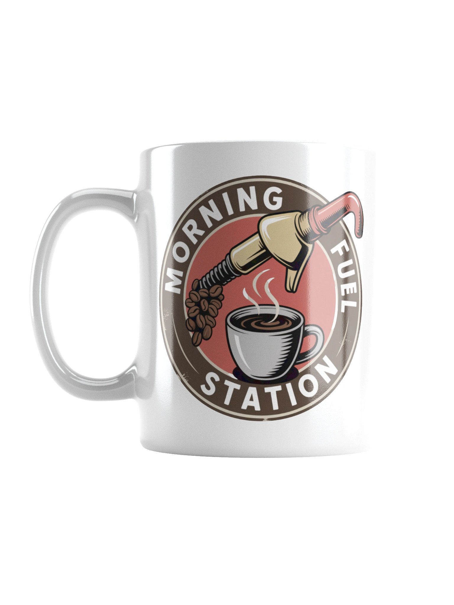 Morning Fuel Station Coffee Mug – Retro Style for Coffee Fans product image (1)