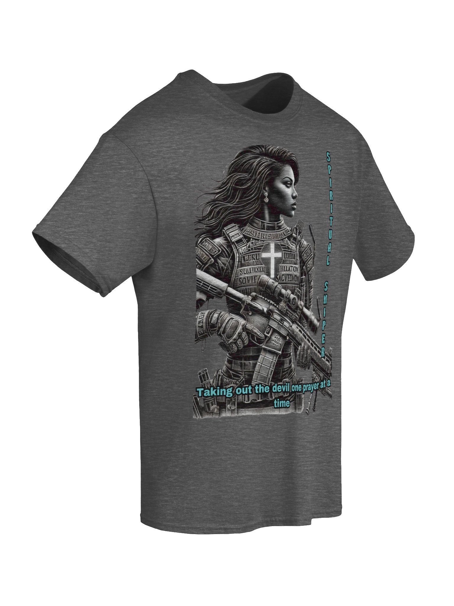Spiritual Sniper Christian Faith Apparel Taking Out the Devil One Prayer at a Time Kingdom Warrior Design product image (38)
