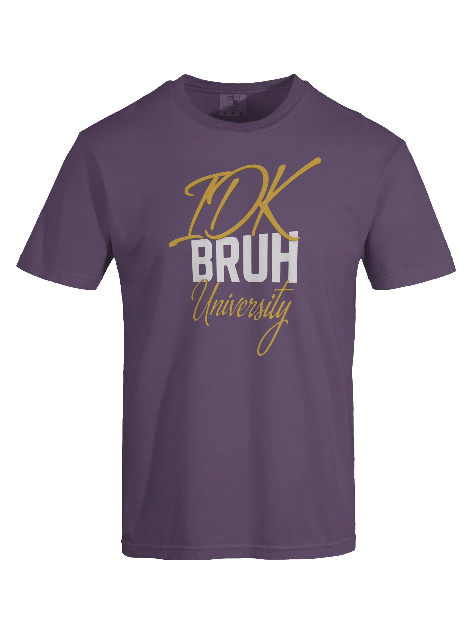 IDK Bruh University Gold Script Tee product image (5)