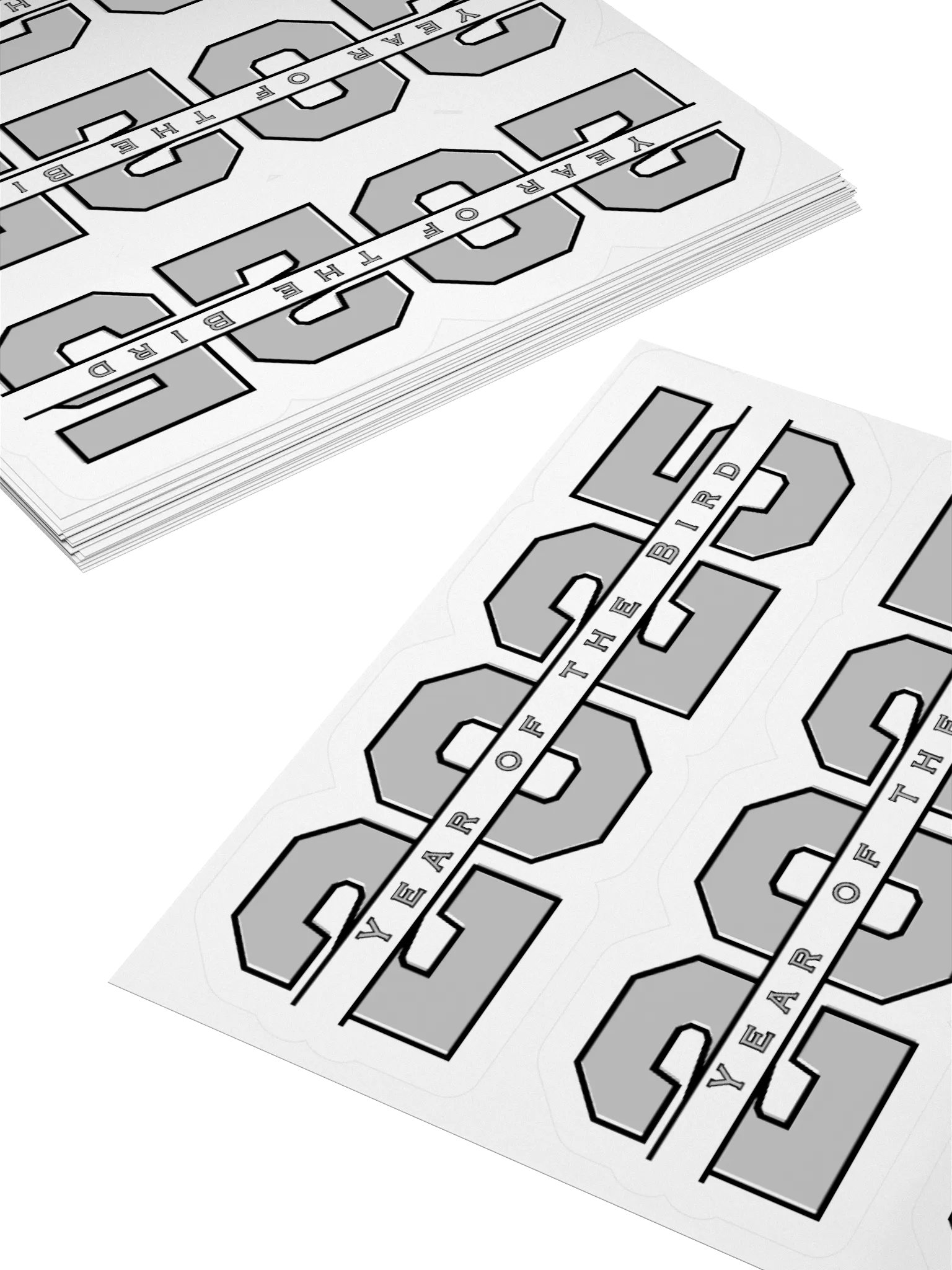 Grey "Year of the Bird" Stickers product image (4)