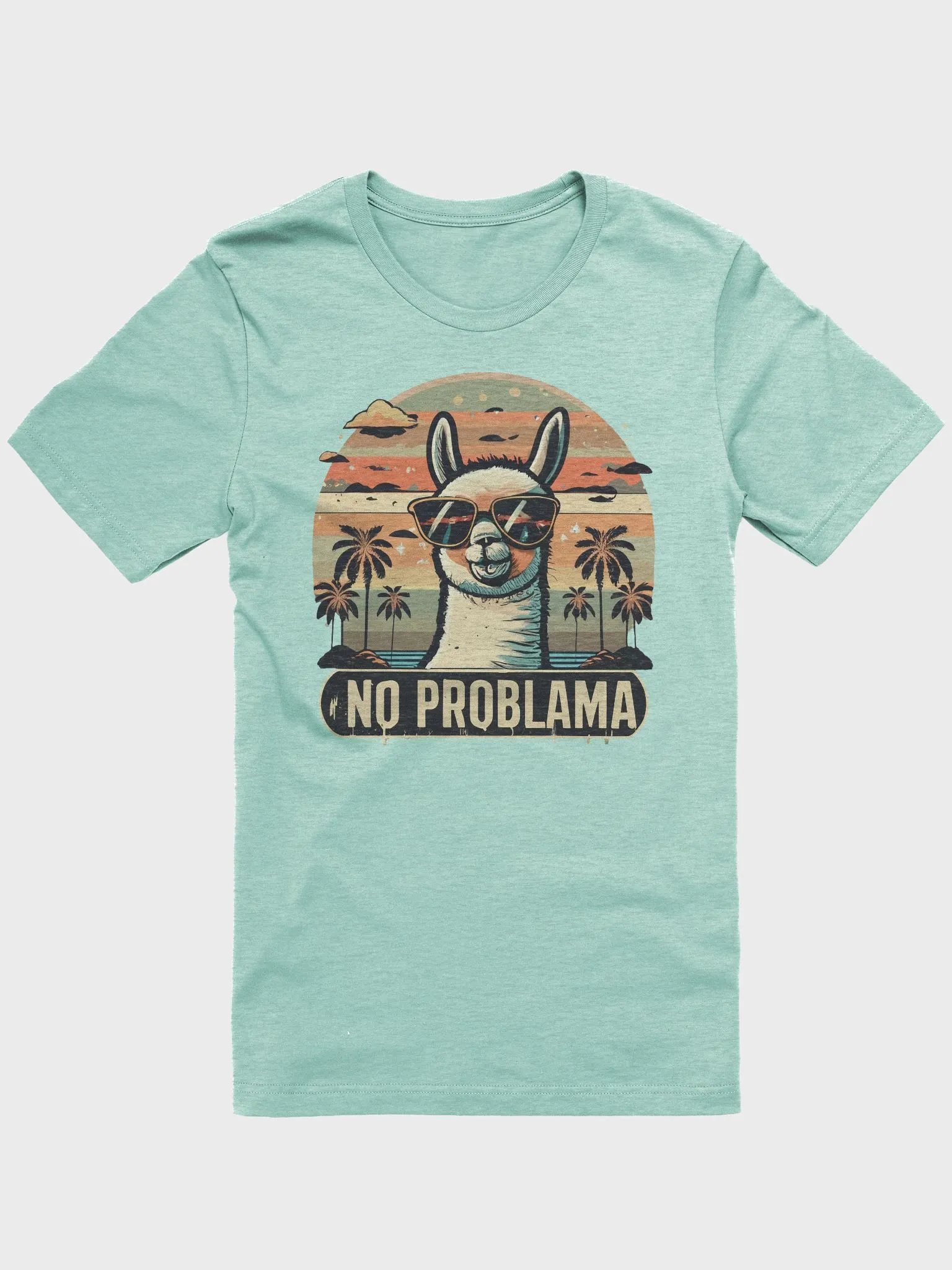 Chill Llama: Sunset Saga Tee Men's Tee product image (2)