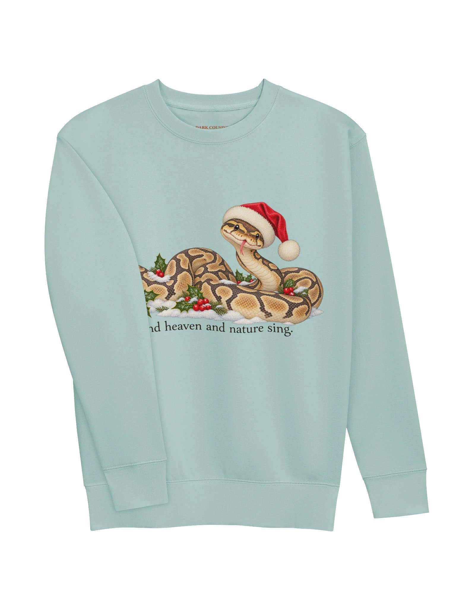 And Heaven and Nature Sing – Christmas Ball Python Sweatshirt product image (9)