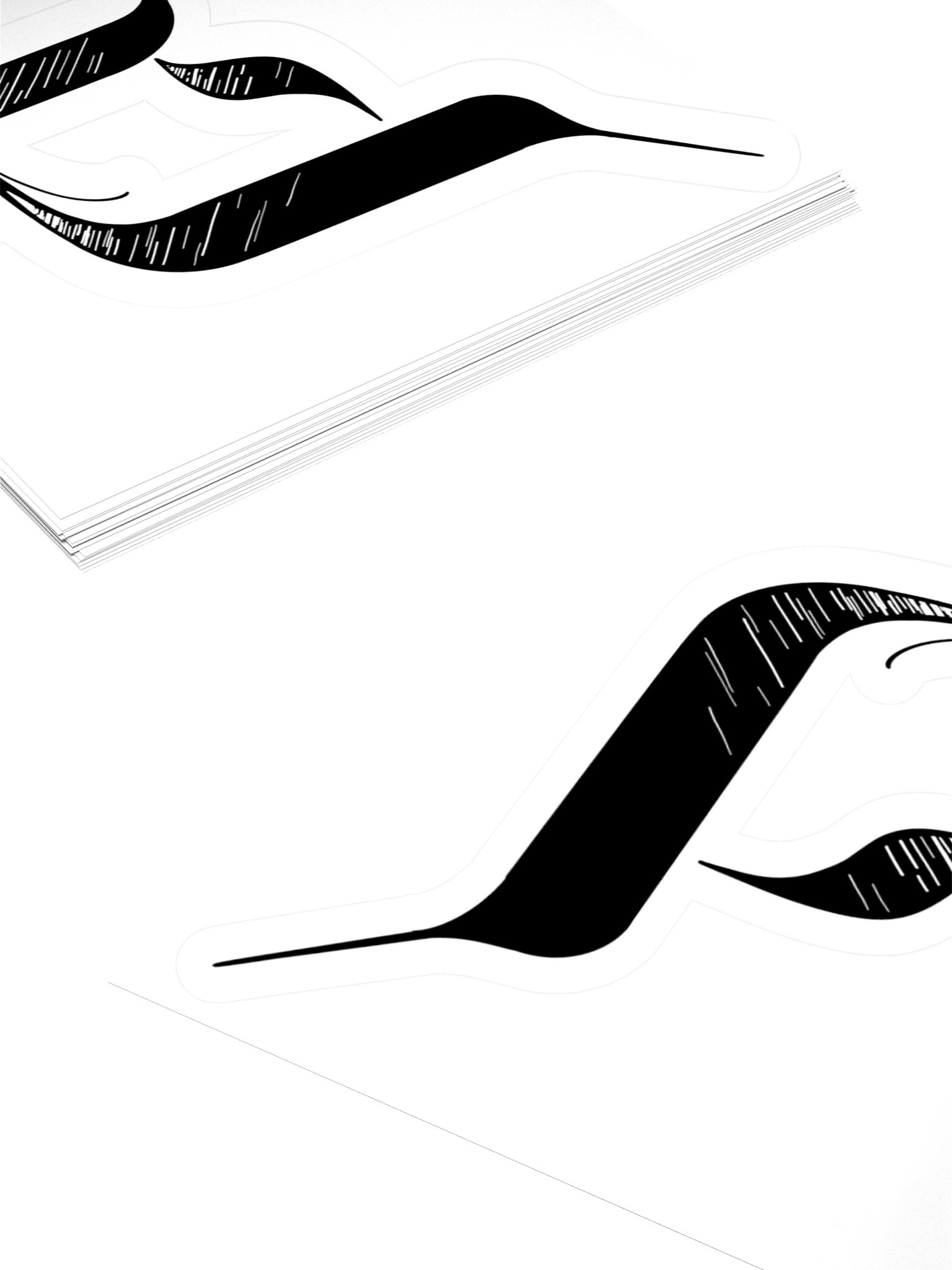 Big D black sticker product image (11)