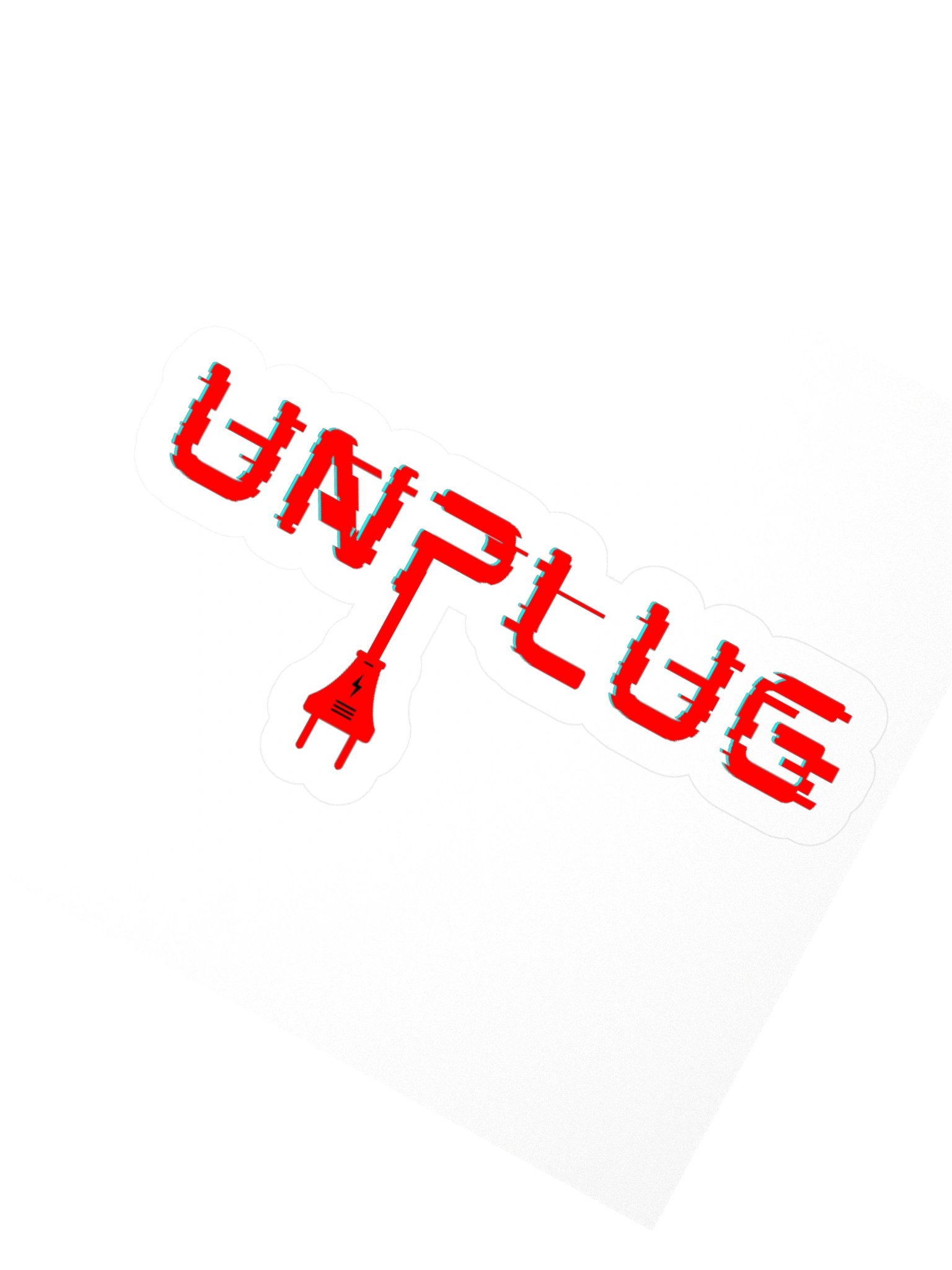 UNPLUG Logo Sticker product image (5)