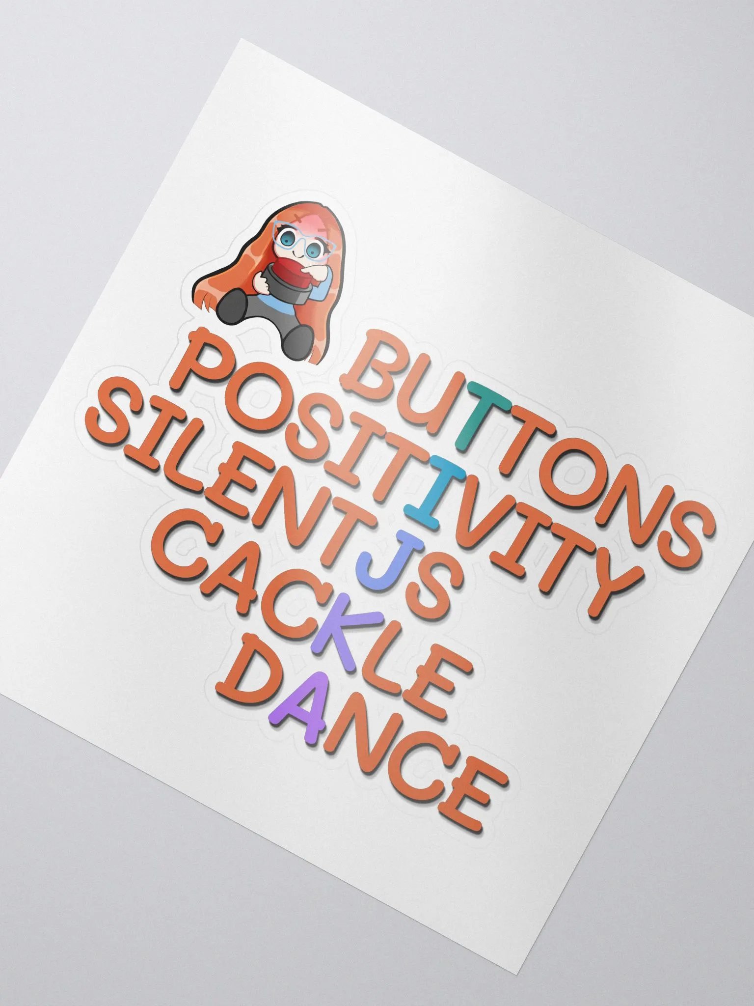 Button Words! Sticker product image (3)