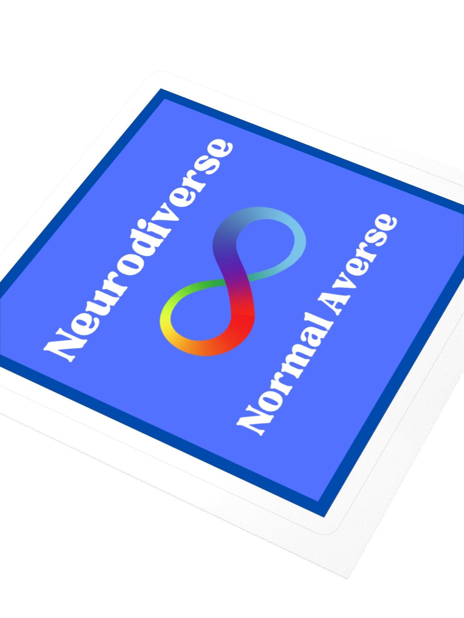 Neurodiverse, Normal Adverse Square Sticker product image (3)