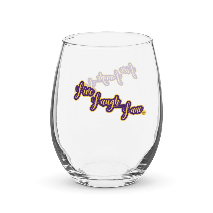 Live Laugh Lane Stemless Wine Glass product image (1)