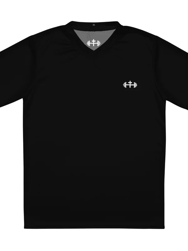 His House Mens Performance V-Neck T-Shirt - Black product image (4)