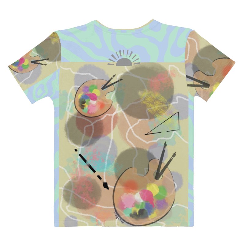 ScribbleWear 'Paint It Softly' Women's Crew Neck Tee product image (2)