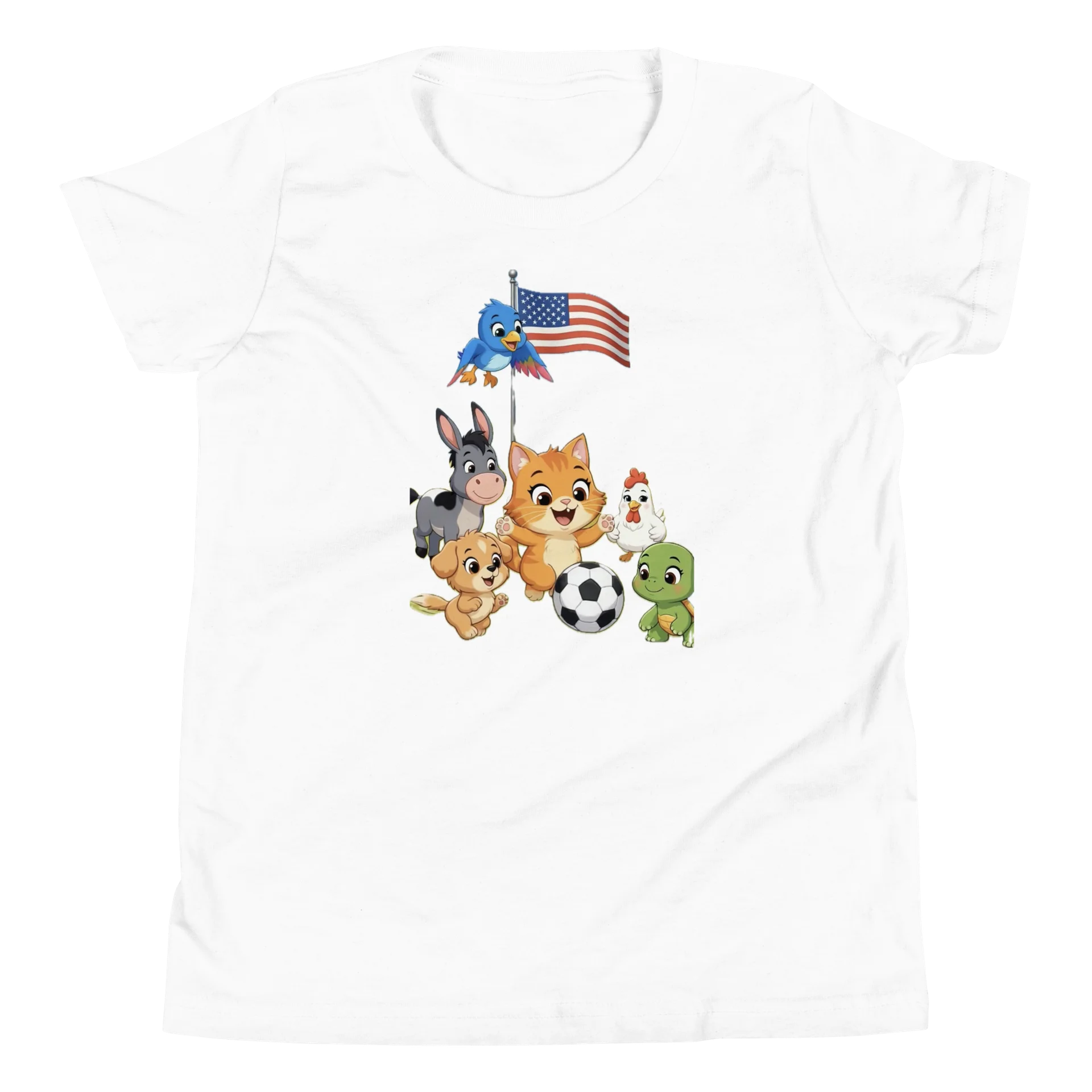 Farm Animals Soccer USA Tee product image (4)