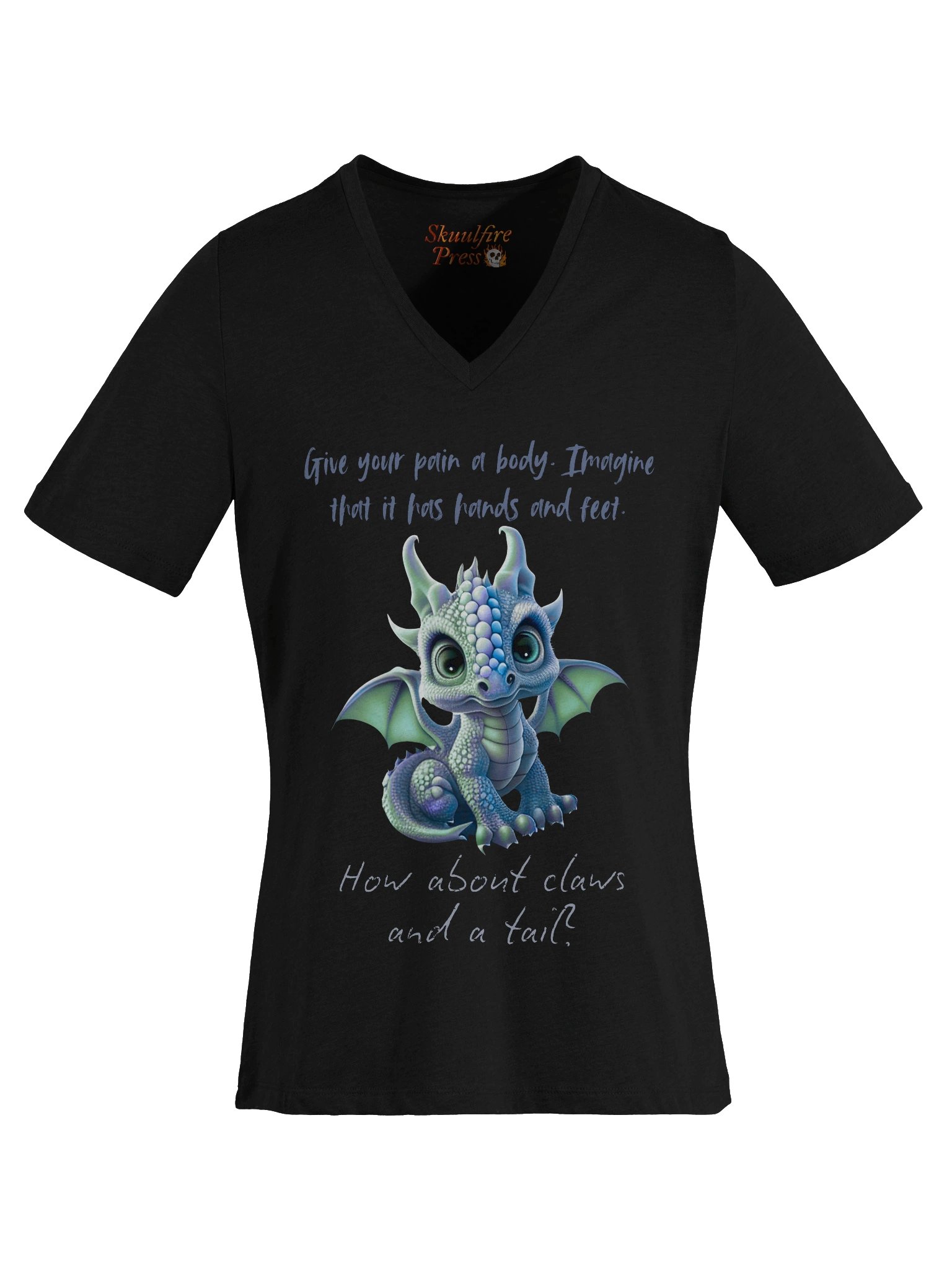 Give Your Pain a Body Dragon V-neck Tee product image (6)