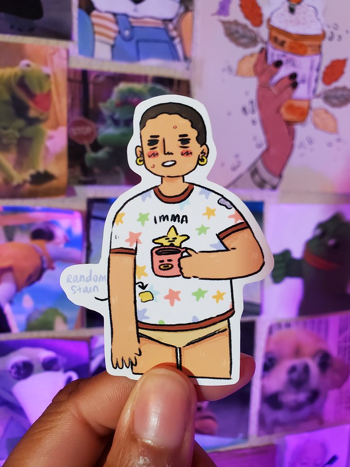 Rough Mornin--err Days but Making it Work - Hooman (Human) Sticker product image (1)