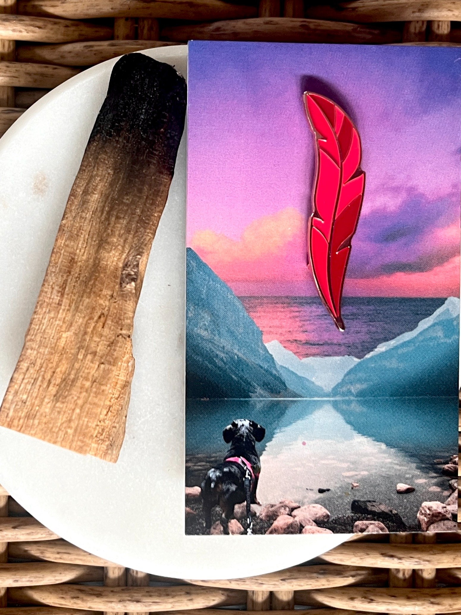 Red Feather Pin & Flash Cards product image (3)