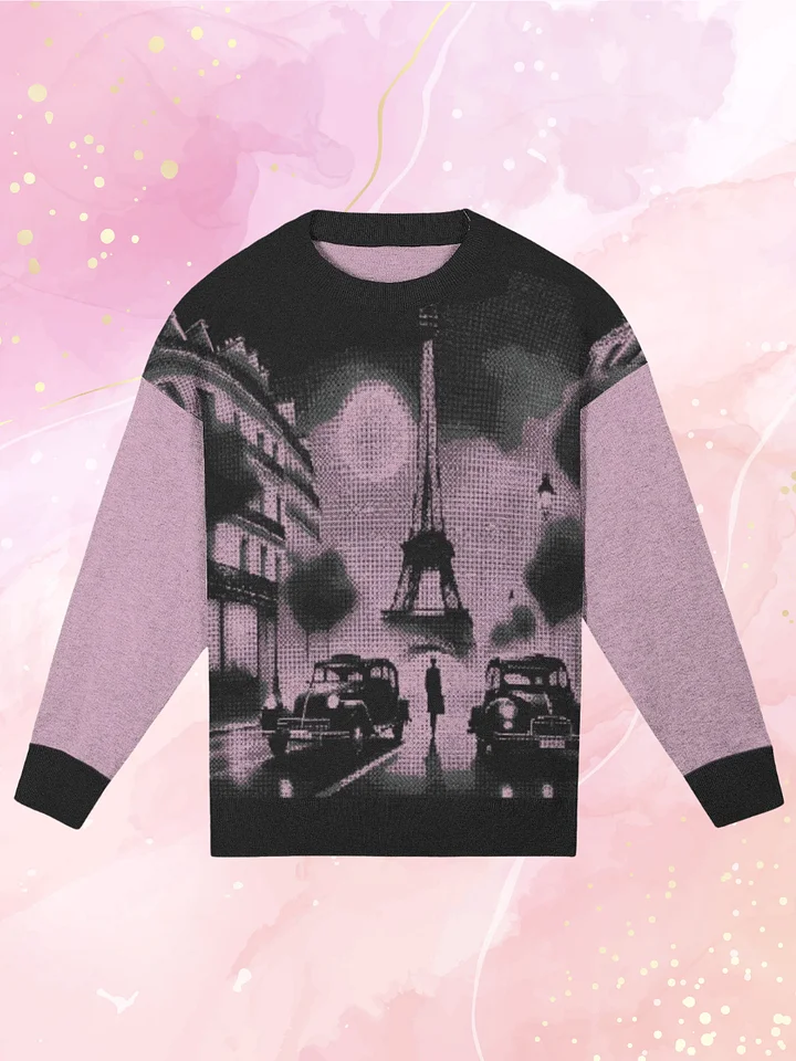 Paris Eiffel Tower Cozy Knit Sweater product image (1)