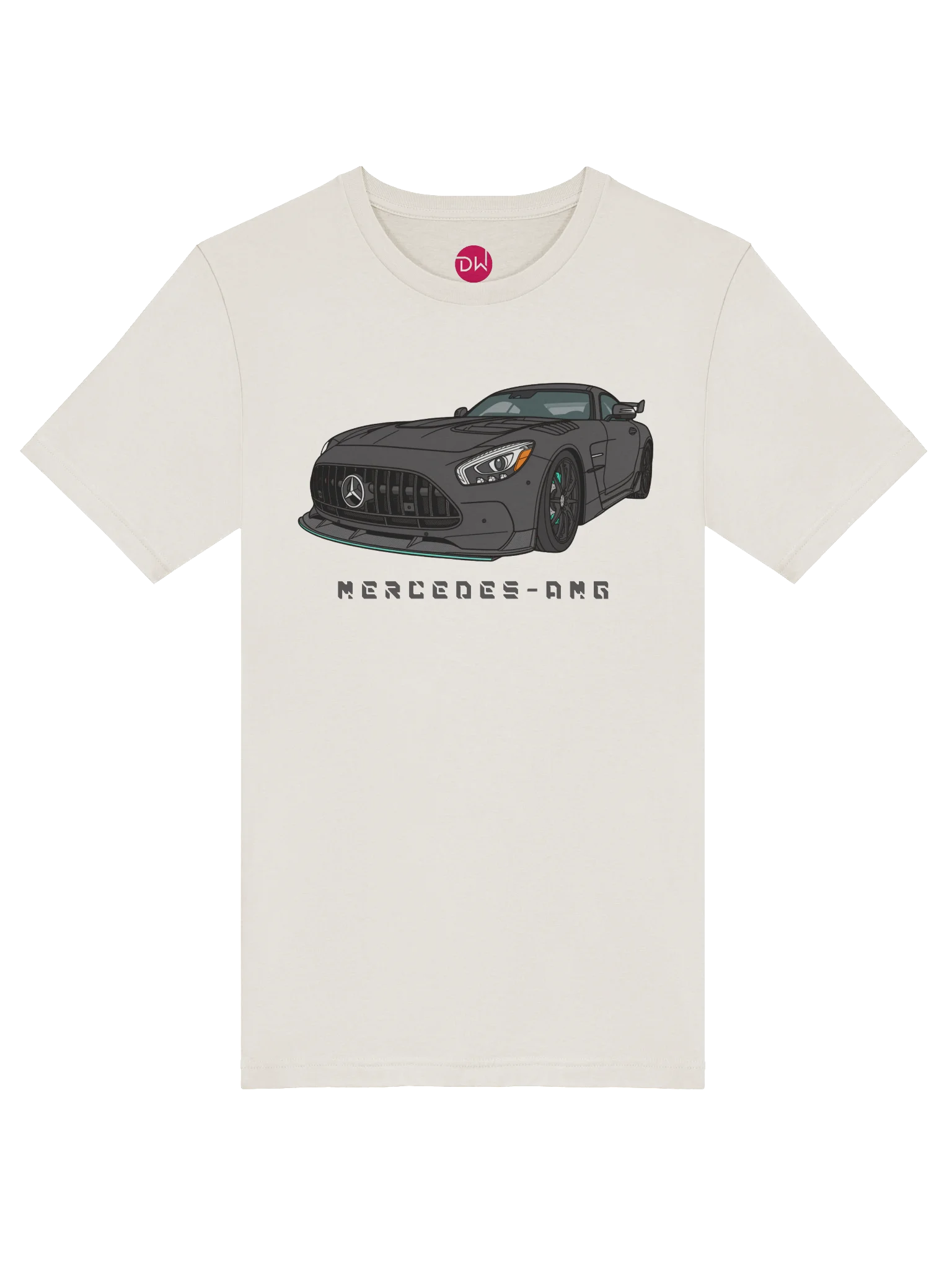 Black Mercedes-AMG GT T-Shirt (Retro, Sketch, Silhouette) product image (38)