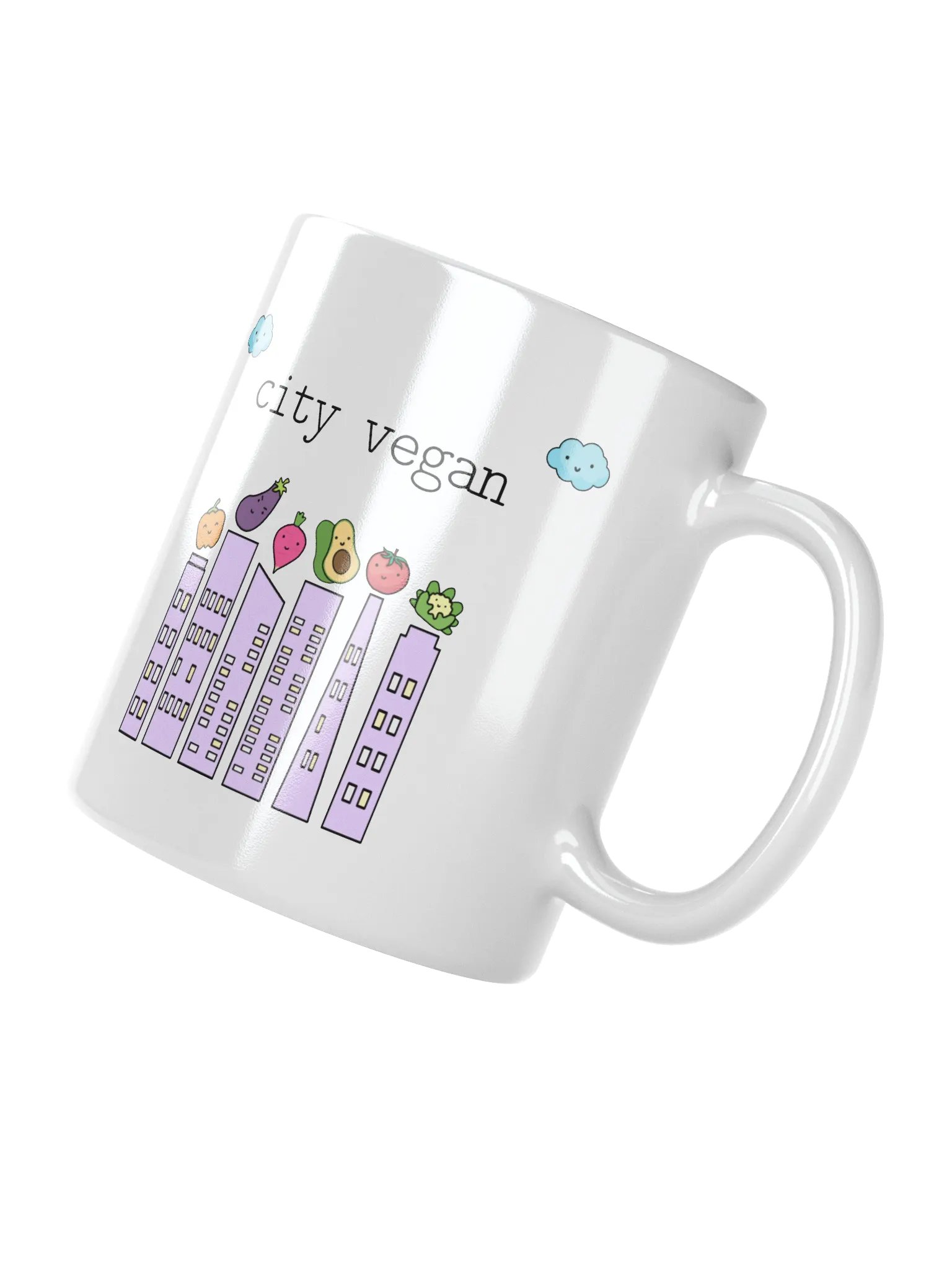 “City Vegan” Coffee or Tea Mug product image (3)
