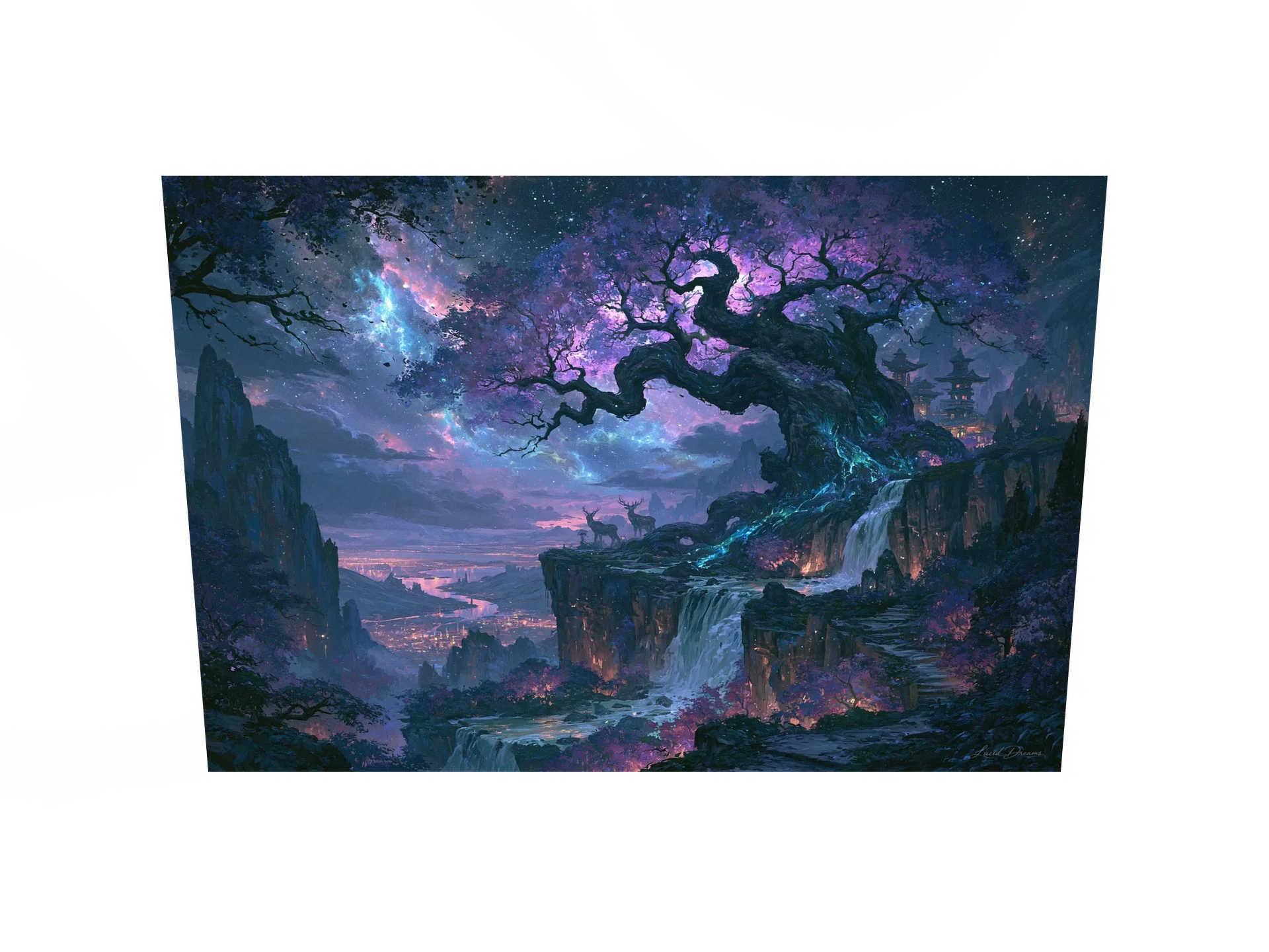 Ancient Fantasy Tree Art Print — The Ancient Starfall Tree product image (2)