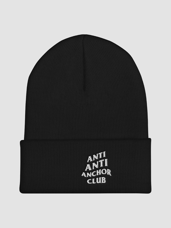 [black] Anti Anti Anchor Club Embroidered Cuffed BEANIE product image (2)