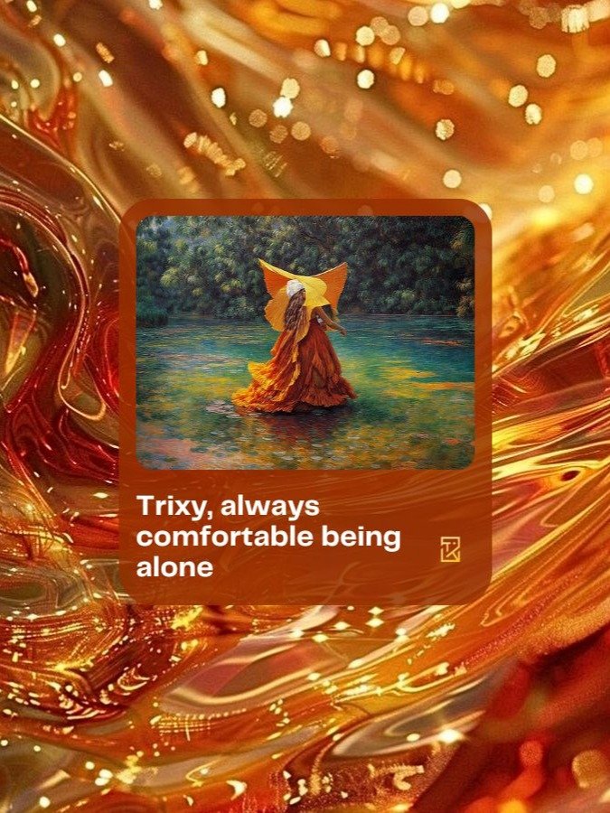Trixy, always comfortable being alone product image (1)