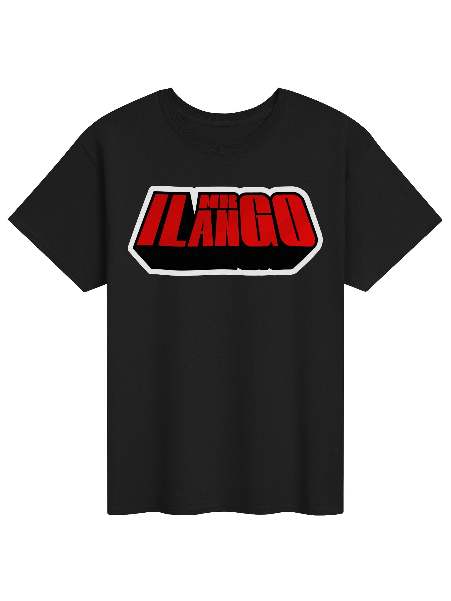 MR. LANGO Bold Red & Black Logo Tee product image (1)