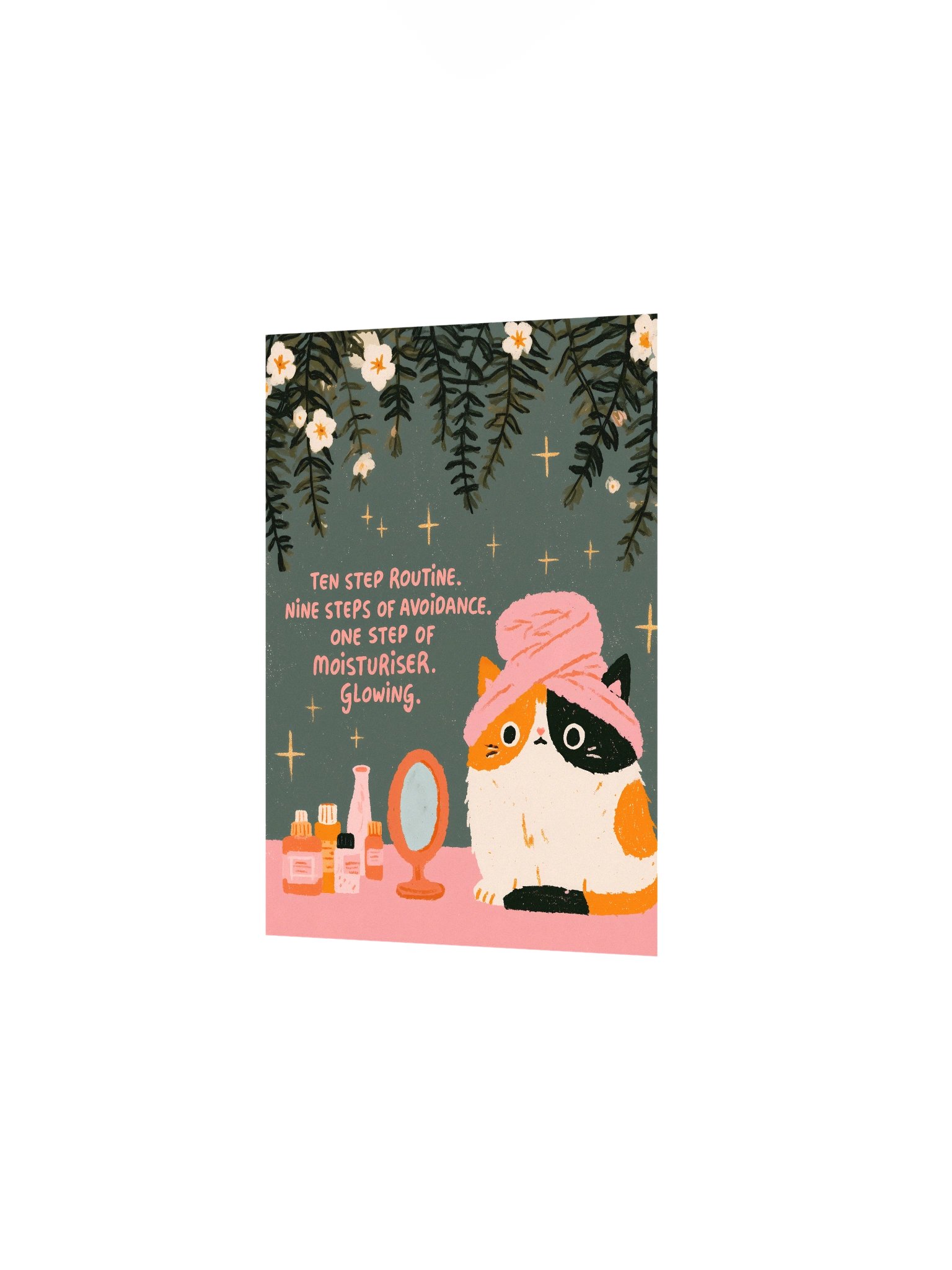 Cat Skincare Glow Poster product image (14)