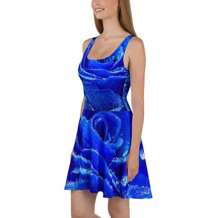 Dewy Blue Rose 'Your Love' Skater Dress product image (1)