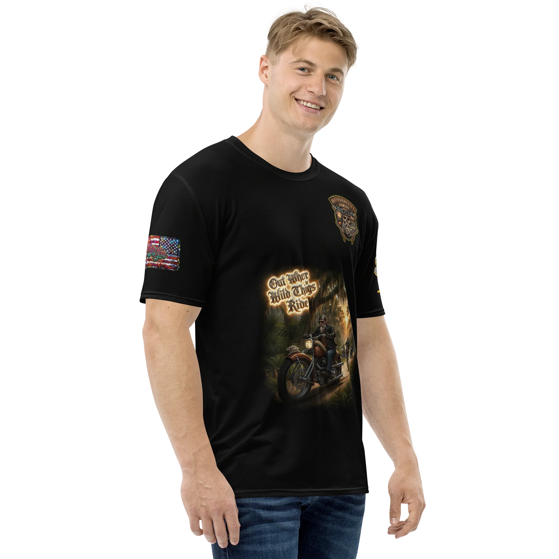 Out Where the Wild Things Ride Premium Hot Weather Tee product image (4)