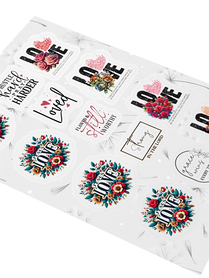 Divine Love and Motivation Sticker Sheet product image (2)