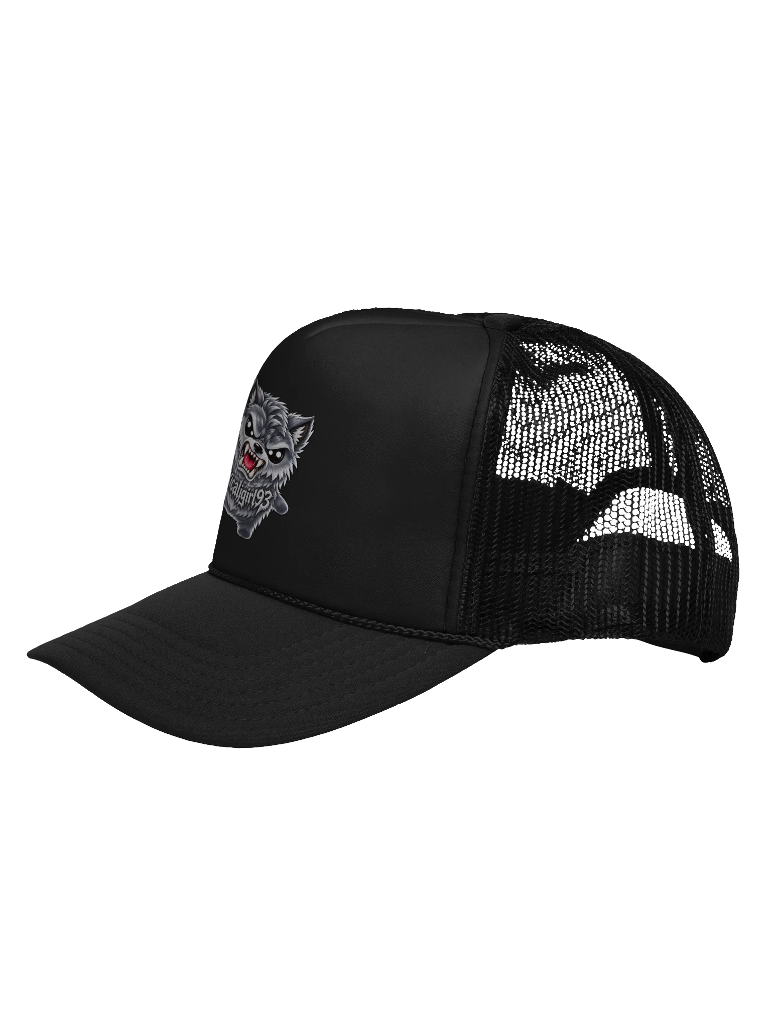 SPRITEFEST "Evil Wolf Sprite" Black FOAM Trucker Snapback Hat product image (3)