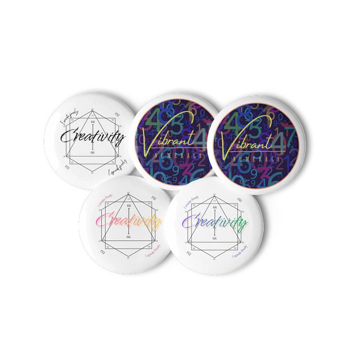 Creativity 132 Vibrational Pin Button Set (5) product image (3)