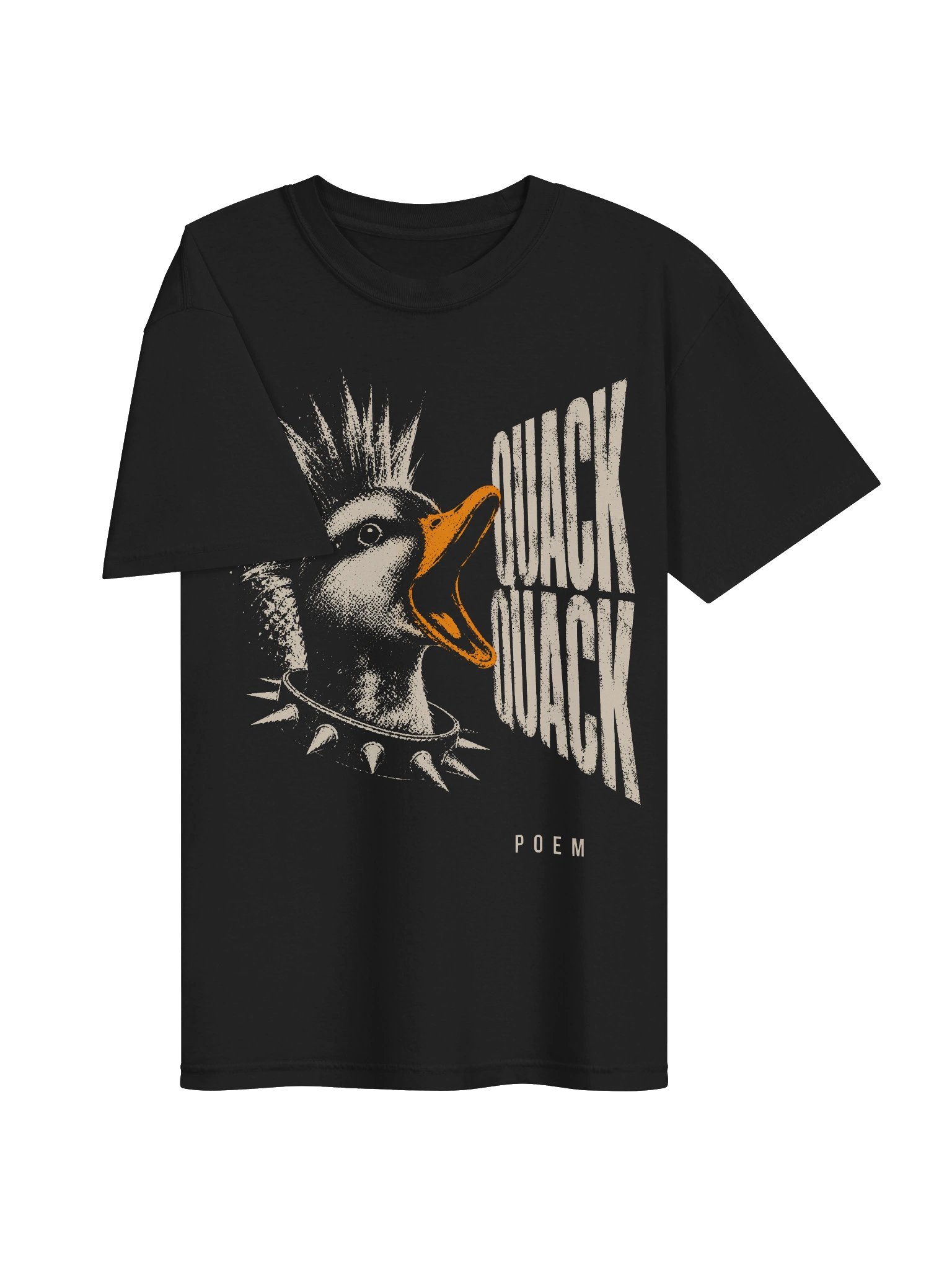 Punk Duck Quack Poem Heavyweight Graphic Tee product image (3)