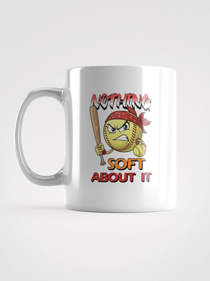 Nothing Soft About It Softball Angry Rebel Mug product image (1)