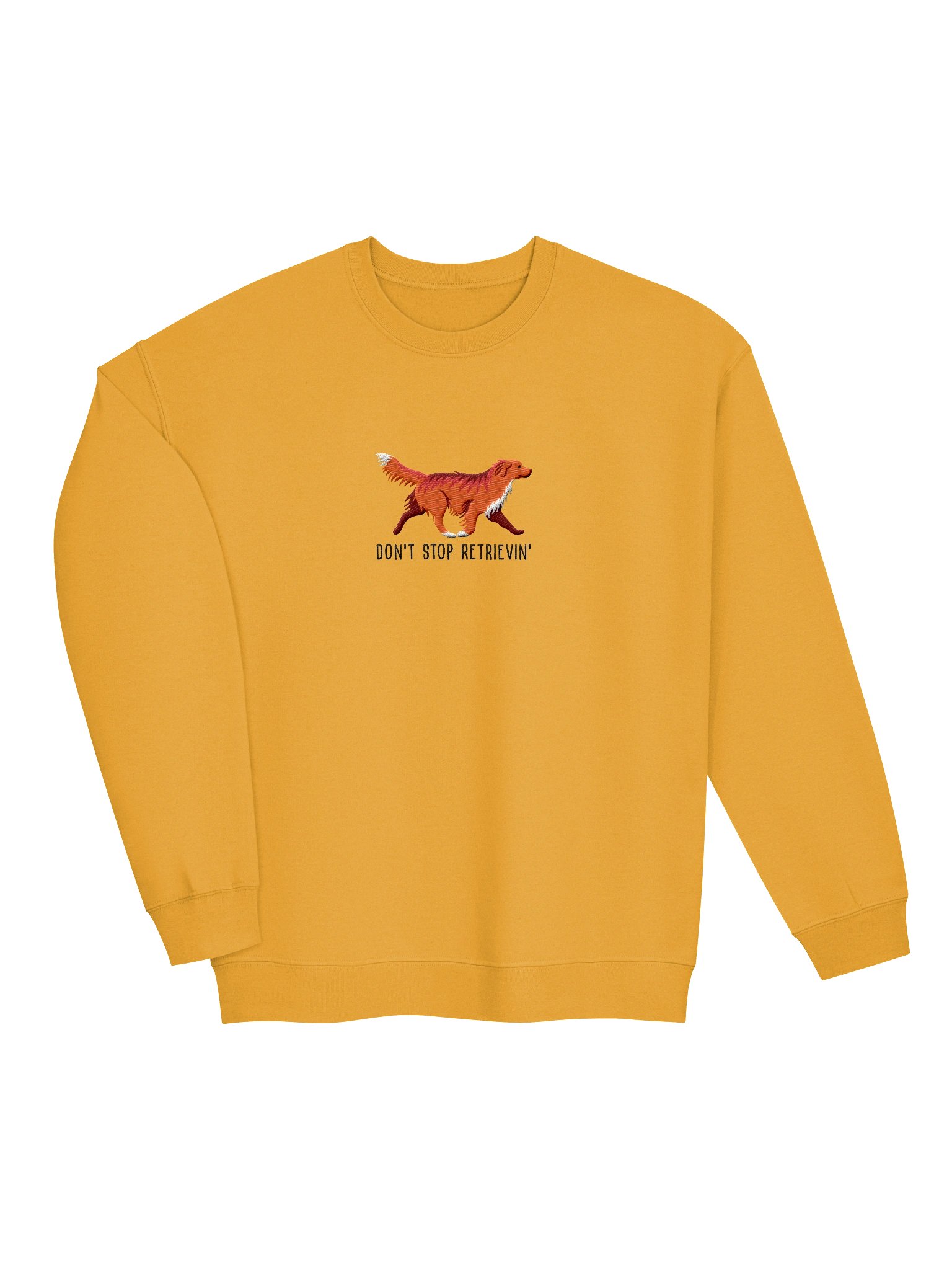 Don't Stop Retrievin' Sweatshirt (Embroidered) of a Nova Scotia Duck Tolling Retriever(Red) product image (6)